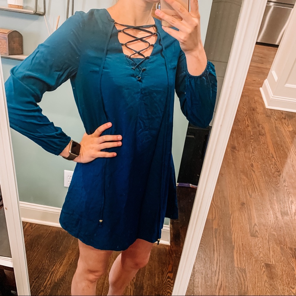 Altar’d State Teal Dress - S